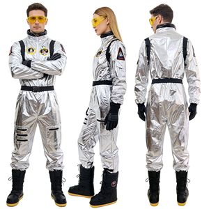 Costume d'astronaute unisexe Yi Xiaoyi en argent, combinaison pour adulte pour fête d'Halloween, spectacle, avec gants et bottes - Product Image 5
