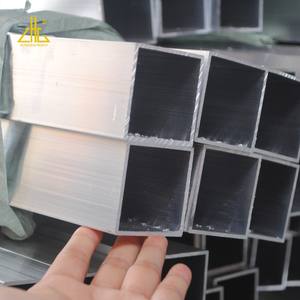 Profilo in Alluminio Effetto Legno, Tubo Rettangolare in Lega per Costruzioni / Estrusione Quadrata in Alluminio 6063 6061 6082 - Product Image 5