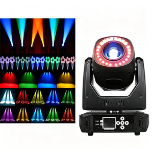 ไฟ LED BSW 3 1 กำลังไฟ 200W แบบเคลื่อนย้ายได้ พร้อมลำแสงโกโบ สำหรับงานดีเจ ดิสโก้ เอฟเฟคเวที แสง DMX512 แสงวอชสีขาว แสงแอมเบียนท์แบบวงแหวน - Product Image 1