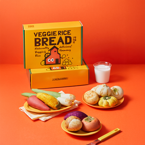 Torte coreane di riso vegetale assortimento di sana scatola per la colazione senza glutine al forno snack da ufficio Set di varietà - Product Image 1