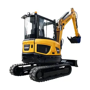 Hot Sale 3500kg Hydraulic Mini Excavator Closed Cabin Mini Digger With Competitive Prices