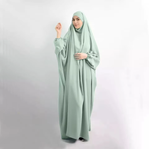 Dubai Modest Khimar Hijab Abaya <strong>Elastic</strong> One Piece Nida Muslim Prayer <strong>Dress</strong> for Jilbab Casual French Indonesia Islamic Clothing - Product Image 6