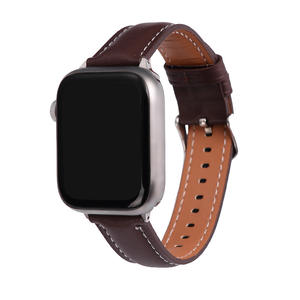 Correa de Reloj de Cuero de Microfibra Compatible con Apple Watch Series 10 9 8 7 6 SE, Correa de Liberación Rápida para Relojes Inteligentes Samsung Huawei - Product Image 4