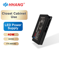 Alimentation pour éclairage de meuble 40W, transformateur LED 12V 24V, alimentation à découpage AC/DC pour éclairage de meuble