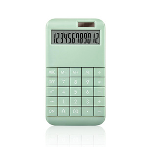 Calculatrice solaire en plastique à grand écran haute définition à 12 chiffres, aspect élégant, pour l'apprentissage des étudiants et l'utilisation au bureau, double affichage - Product Image 6