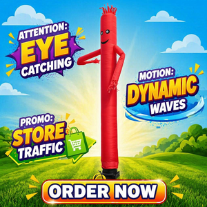 Muñeco Inflable Publicitario para Tiendas, Bailarín de Aire para Exteriores, Marioneta Ondulante Divertida, de Oxford Impermeable con Soplador - Product Image 1