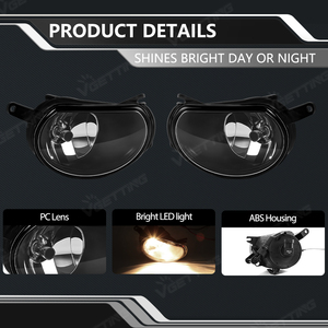 Doppio paraurti anteriore Luce di nebbia alogena DRL Luce di guida Honda CRV CR-V 2010 2011 H11 Lampada gialla - Product Image 2