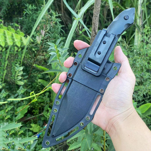 Cuchillo de Bolsillo Táctico Tracer de Alta Calidad, Hoja de Acero Inoxidable, Punta de Gota, Personalizable, OEM, Funda de Plástico y Cuero - Product Image 2