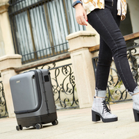 Valise intelligente Airwheel 2024, nouveau design, fonction de suivi automatique, taille cabine 20 pouces, scooter robotique de suivi, sac à bagages intelligent