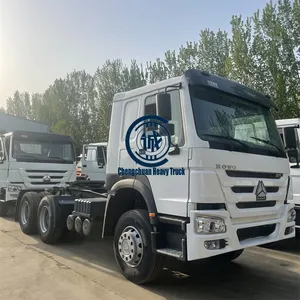 الصين مستعملة شاحنة بحالة جيدة Sinotruck HOWO 371hp محرك رئيس الوزراء 6*4 مستعملة RHD شاحنة جرار رئيس