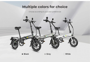 Bicicleta eléctrica plegable para adultos de una sola velocidad, 36V 7.8Ah, bicicleta eléctrica urbana pequeña, desde almacén de la UE - Product Image 2
