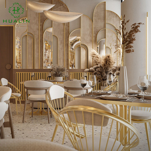 Bộ bàn ghế nhà hàng phong cách hiện đại HUALIN, bàn ăn bằng đá sintered chất lượng cao, phù hợp cho khách sạn, quán cà phê, nhà hàng theo chủ đề. - Product Image 3