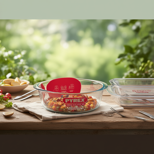 Pirofila en verre borosilicate (26x11cm) pour friteuse à air, transparente, 208B100 7648 - Product Image 3
