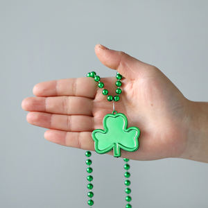 St. Patrick's Day vert trèfle collier de perles en caoutchouc bracelet ensemble trèfle <span class=keywords><strong>irlandais</strong></span> carnaval fête faveurs enfants adultes accessoires - Product Image 3