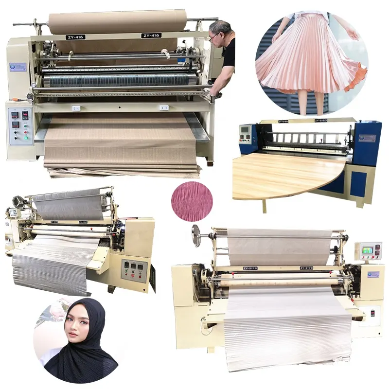 3 dimensional ZJ-416 Muslim scarf smocking pleats pleater making machines used computer paper 217 fabric pleating machine price