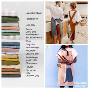 Tablier Unisexe en Lin Français à Impression Numérique Personnalisée, Design Personnalisé, Tablier Unisexe Joyeux Noël, Tabliers de Noël pour Fête - Product Image 6