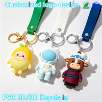 Porte-clés personnalisés en PVC souple 2D/3D, logo en silicone, porte-clés en caoutchouc sur mesure, fabrication OEM
