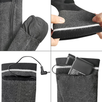 Venta caliente ODM Print Warm Knit Sports Calcetines para invierno Ski Ride Climbing Three-Files Control de temperatura Calcetines calentados