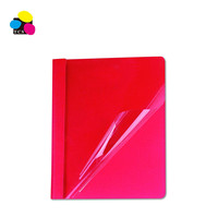 Meilleur prix couleurs assorties 100/boîte Impression offset Metal-clip papier rapport couvre avec 3 attaches produits de classement de qualité