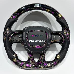 Tacómetro LED Personalizado con Volante de Fibra de Carbono Forjado y Cuero Perforado para Charger Durango HELLCAT - Product Image 1