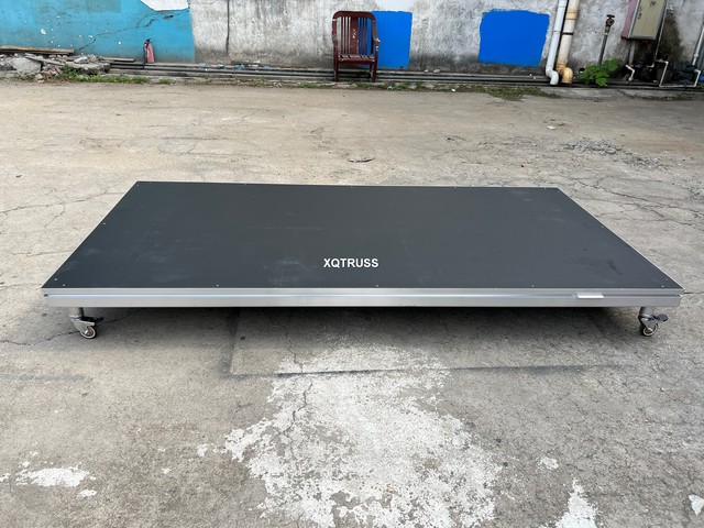Non-slip Stage Deck Aluminum Stage Mobile Stage Platform for Church Wedding Concert School Event DJ Lighting Truss System Setup