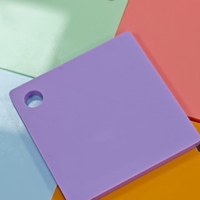 Feuille acrylique pastel personnalisée plaques acryliques coulées de couleur macaron pour la décoration