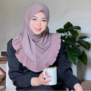 YIWU USCTORY Haute Qualité Flexible Femmes Sport Hijab <span class=keywords><strong>Écharpe</strong></span> Respirant Instantané Jersey Tête Foulards Islamique Chapeaux Intérieur Chapeau - Product Image 1