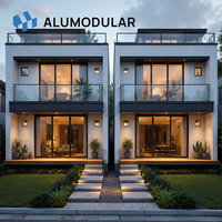 Modüler Prefabrik Tatil Köyü Villa Hafif Çelik Çerçeveli Alüminyum Kaplama Anahtar Teslim Modern Tasarım Hızlı Kurulum