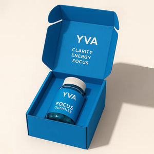 Scatola di spedizione per la confezione di bottiglie di vitamine di lusso vuote per integratori alimentari - Product Image 5