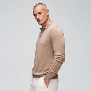 Maglione <span class=keywords><strong>Polo</strong></span> Elegante in <span class=keywords><strong>Lana</strong></span> da <span class=keywords><strong>Uomo</strong></span>, <span class=keywords><strong>Manica</strong></span> <span class=keywords><strong>Lunga</strong></span>, per Uso Casual Invernale, Traspirante e Caldo, Taglia XXL Personalizzabile - Product Image 2