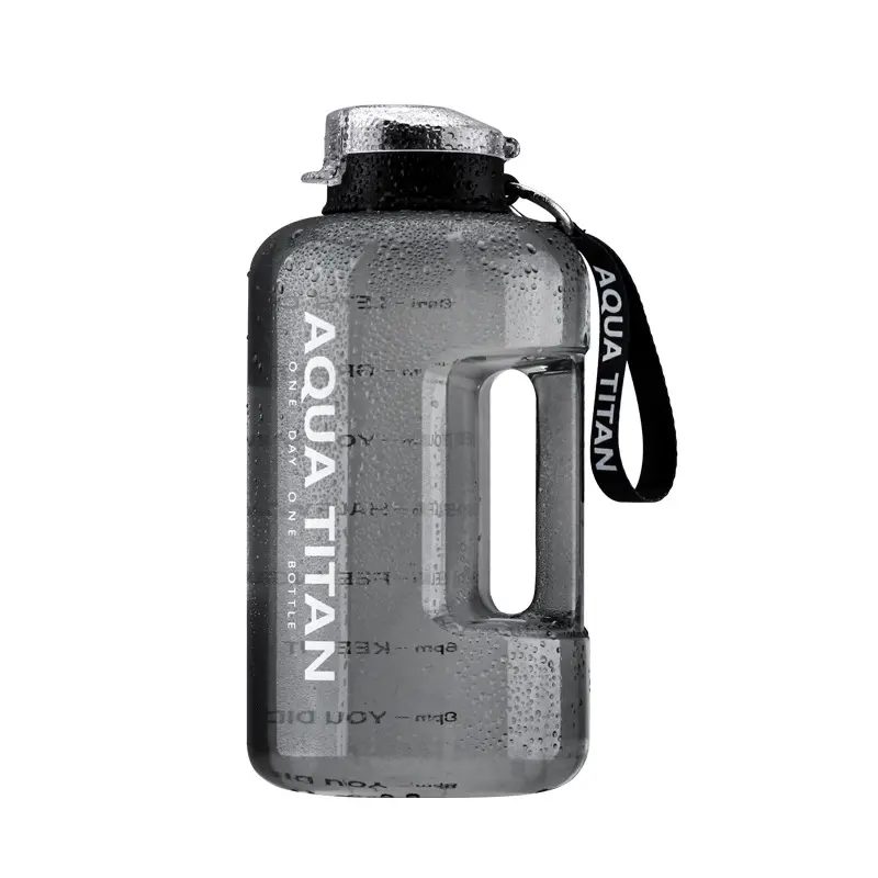 पर्यावरण के अनुकूल 2.2L आधा गैलन समय के साथ जिम पानी की बोतल Tritan प्रेरक खेल पानी की बोतल निर्माता