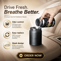 Recharge de désodorisant automobile avancé en granulés solides, perles de parfum 160g, adaptable à tout récipient
