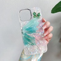 Coque de téléphone portable rigide en PC pour femmes, compatible avec iPhone 13 14 15 16 17 18 Pro Max, accessoire de protection arrière du fournisseur d'origine