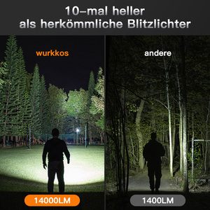Wurkkos TS32 siêu mạnh mẽ 15000lm Đèn pin 12 * lh351d + 1 * sft40 dẫn 3*21700 Sạc đèn pin với ngân hàng điện - Product Image 6