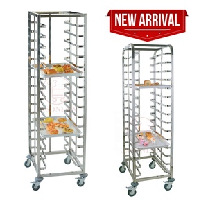 Khay Xe đẩy giỏ hàng tấm Pan giá 12/15/18 tầng 60*40 cm Pan khay xe đẩy bánh làm mát Giá Nướng khay xe đẩy - Product Image 5