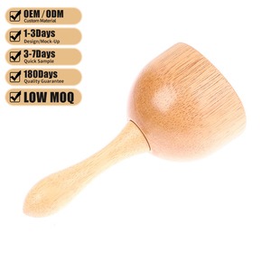 Utensili in Legno a Forma di Tazza Prodotti in Serie, Artigianato in Legno per Massaggi e Regali - Product Image 1