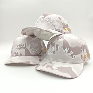 Casquettes de baseball perforées OEM 5 panneaux en non-tissé avec logo découpé au laser, imperméables, personnalisées, pour le sport, style 'Dad Hat', camouflage, pour le golf, à pois - Product Image 6