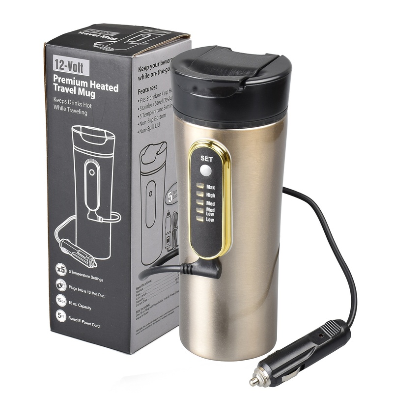 TONNY 12V Electric Kettle Stainless Steel