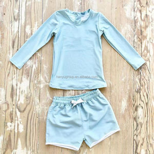 Traje de baño personalizado para niños OEM Fabricantes MOQ bajo Ropa de Playa Linda para niñas Traje de baño para Niños Americanos Traje de baño - Product Image 5