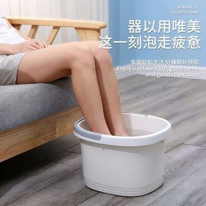 Bañera para pies con tapa, portátil, profunda, ovalada, de plástico grueso, para niños - Product Image 2
