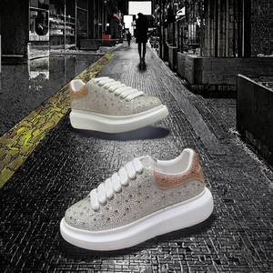 Chaussures de sport pour hommes MQqa VVS Designer, plateforme blanche, rose, noir, rouge, chaussures Alexa, fermeture à lacets, maille, tendance de la mode - Product Image 3