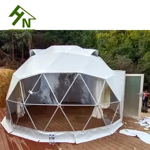 Winter cold weather tents 6m prefab geodesic dome house for sale