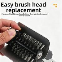 Brosse de nettoyage électrique rechargeable pour barbecue extérieur, brosse de nettoyage sans fil pour barbecue
