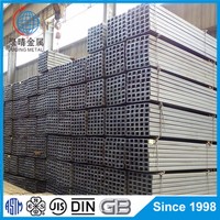 Barre de canal U/C en acier de fer durable industriel 6m 9m 12m 100X48mm 50x25mm laminé à chaud/laminé à froid coupe/soudage