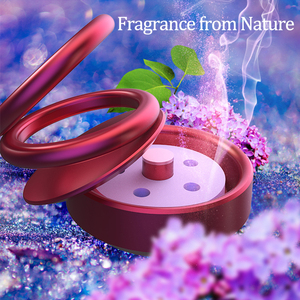 Deodorante per Auto aromaterapia doppi anelli sospensione rotante rotante diffusore Auto solare profumo accessori per Auto interni - Product Image 6
