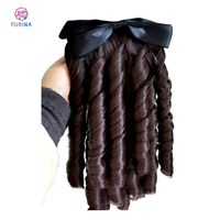 Queue de cheval synthétique Furina avec clips Papillon mode bouclés style chinois pour les femmes