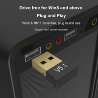 Adaptador inalámbrico USB Bluetooth 5,3 BT 5,4 transmisor receptor de música Adaptar para ordenador PC portátil auricular Mini emisor