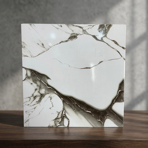 Carreaux de sol en céramique émaillée gris marbre granit 40x40cm 8mm, porcelaine, design d'intérieur - Product Image 6