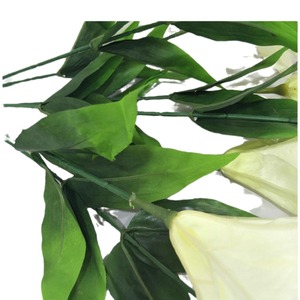 Lys artificiels à sept têtes, fleurs en soie de 50 cm, blanc rose, décoration intérieure, accessoires de mariage - Product Image 5