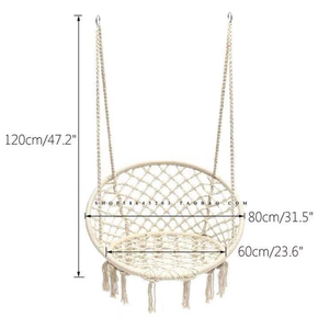 Chaise de salle à manger à siège unique portable durable avec <span class=keywords><strong>coussin</strong></span> Chaise balançoire suspendue d'extérieur au design moderne <span class=keywords><strong>pour</strong></span> les loisirs <span class=keywords><strong>pour</strong></span> la chambre à coucher - Product Image 3